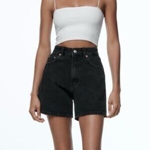Zara Black Jean Shorts